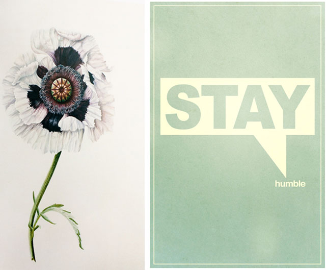 stay humble-flower print