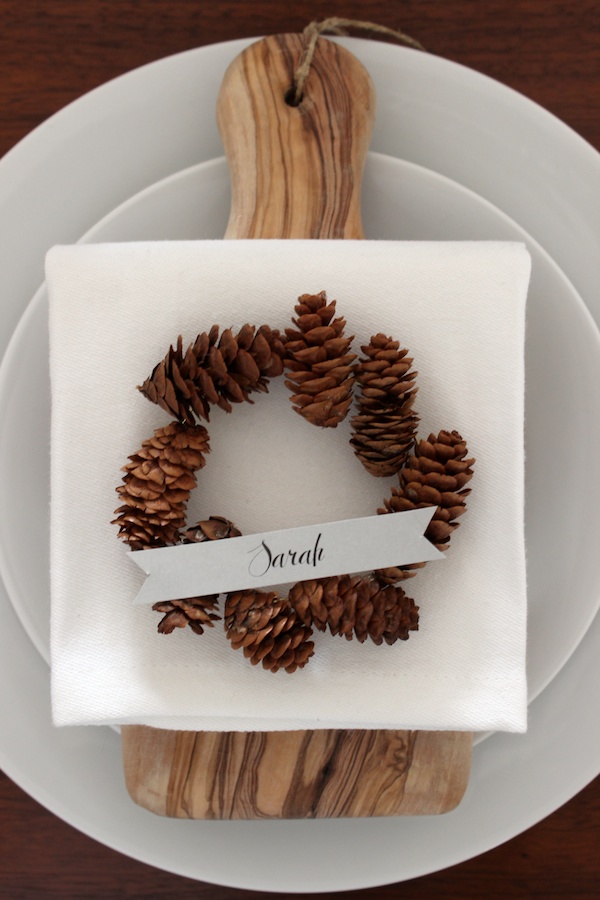 Fabric Paper Glue for Oh So Beautiful Paper | DIY Pinecone Wreath Placeholders