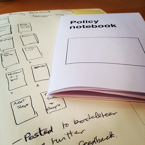 Policy Notebook #lazygov #bookleteer