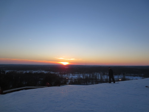 Sunset from the top of Pine Knob