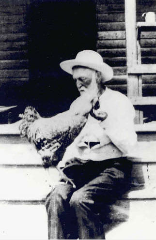 P. D. Gilreath with Rooster