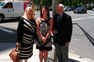 Erica with Angela O'Neill (College of Europe) and Professor Emile Boulpaep (Yale, BAEF)