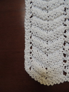 Detail from Feather and Fan Dishcloth