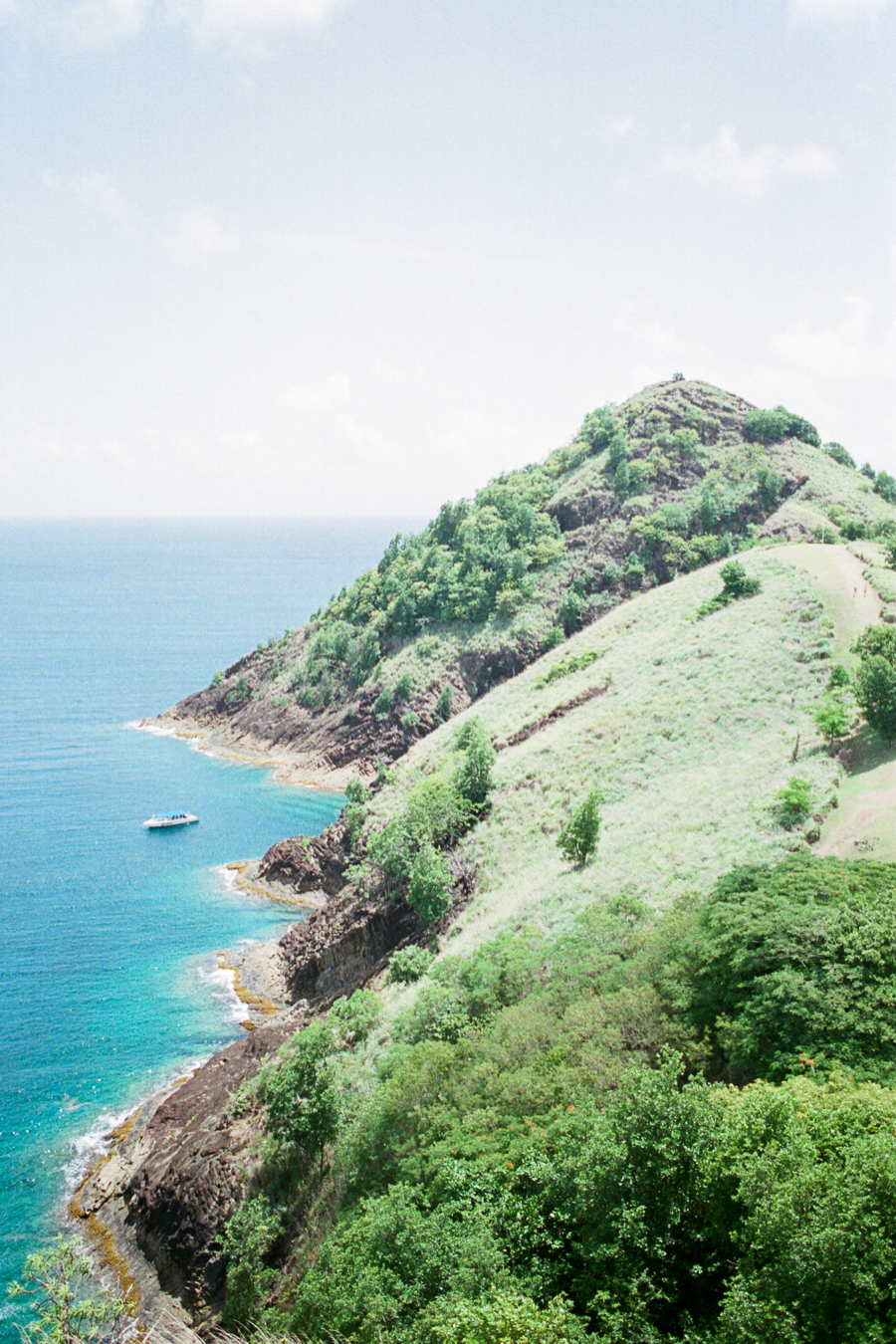FUJI400H PIGEON ISLAND ST LUCIA from above