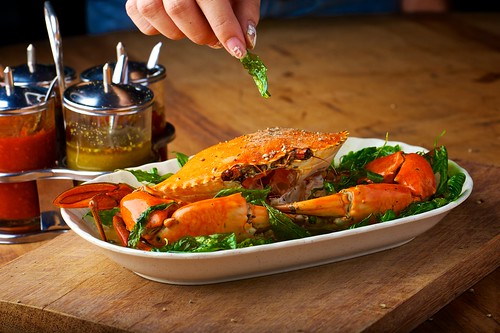 Basil Black Pepper Crab by foodiegoodiex