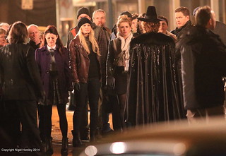 Once Upon a Time night shoot, Steveston, lead cast, Jan 23 2014 3