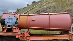 High-velocity venturi ventilation fan - Bellevue Underground Coal Mining Museum, Crowsnest Pass, Rocky Mountains, Alberta