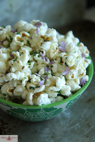 Chive Blossom Popcorn