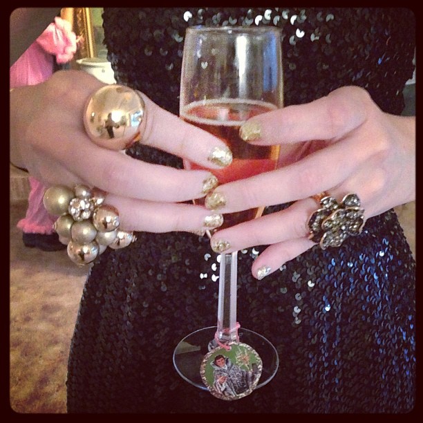 Liberace party accoutrements as seen on @qtothed #liberace #rings #sparkle #overthetop #bling #instagood