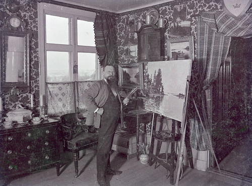 Didrik von Essen i sin ateljé