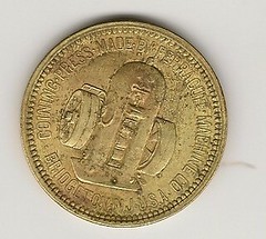 Ferracute demonstration piece reverse coin press