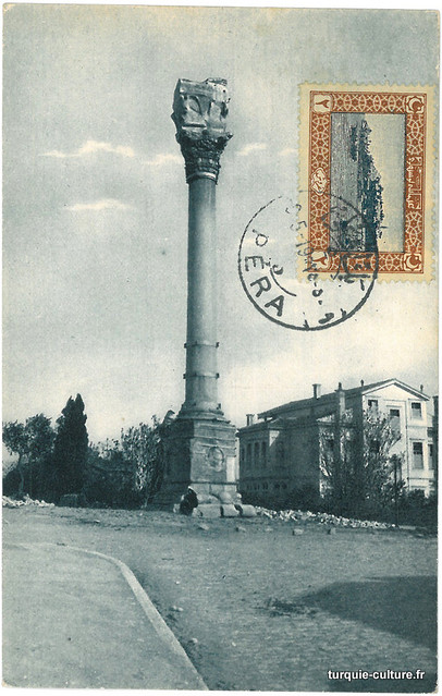 Istanbul, colonne de Marcien, carte postale, vers 1920