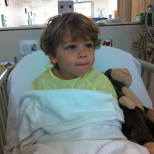 Prayers for Miller. Having surgery to remove adenoids and get T tubes.
