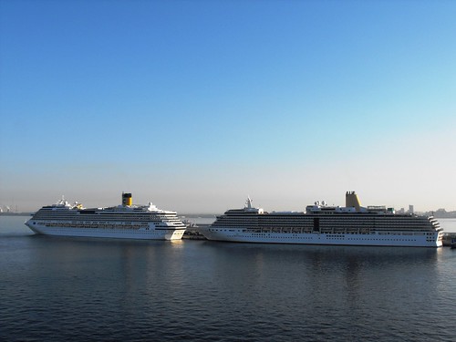 Costa Pacifica, P & O Arcadia - St Petersburg - 16th May 2013 by chrisLgodden