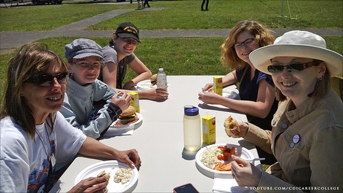 CDI College Student Appreciation BBQ in Victoria, BC - Happy People Having Food