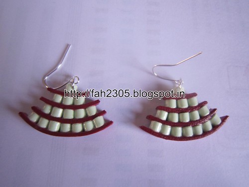 Handmade Jewelry - Paper Quiilling Egyptian Earrings (Free Form Quilling) (6) by fah2305