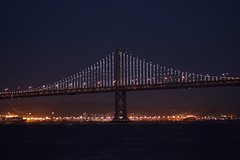 			Klaus Naujok posted a photo:	A small sample from my pictures taken at the San Francisco Waterfront (Pier 7). The lights are part of the Bay Bridge Light Show (over 10 LEDs).