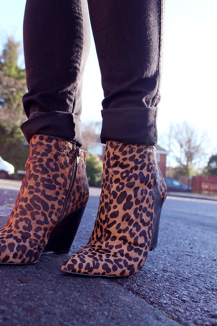 Leopard M&S boots