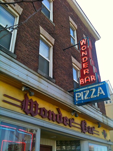 Wonder Bar Worcester MA Pizza Neon Sign