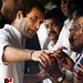 Congress workers greet Sonia Gandhi, Rahul Gandhi 04