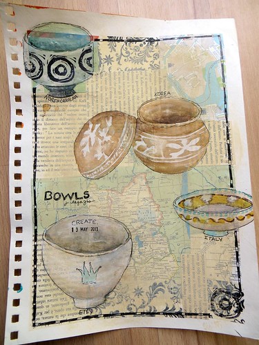 from my sketchbook ~ bowls