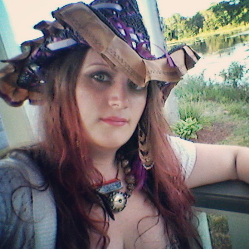 So, here I am, in a variation of a new #bohochic #Pirate #wench #costume. I made the #hat . so this is me in the #gazebo at Whitman's Pond Park in Weymouth MA. Check my blog for updates n photos from the #photoshoot Marshall Kandiß The #Pyrate #cosplay #c
