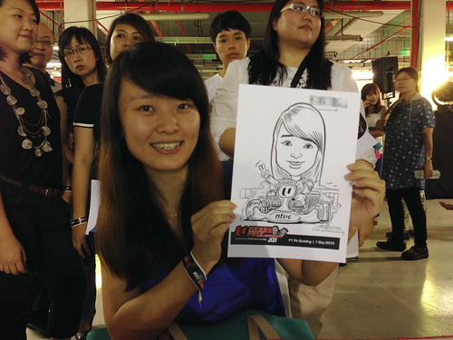 caricature live sketching for NTUC U Grand Prix Experience 2013 - 36