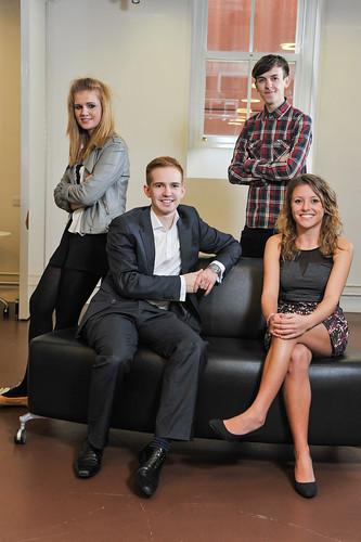 The Professional Editor, John Macleod (front left) with his team (clockwise from top left) Office Manager Jess McCulloch, Photographer Nick Eagle and Senior Journalist Charlotte Corner.
