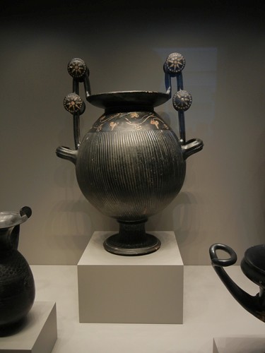 DSCN7262 _ Fluted Ritual Vessel, Greek, c 300 B.C., Getty Villa, July 2013