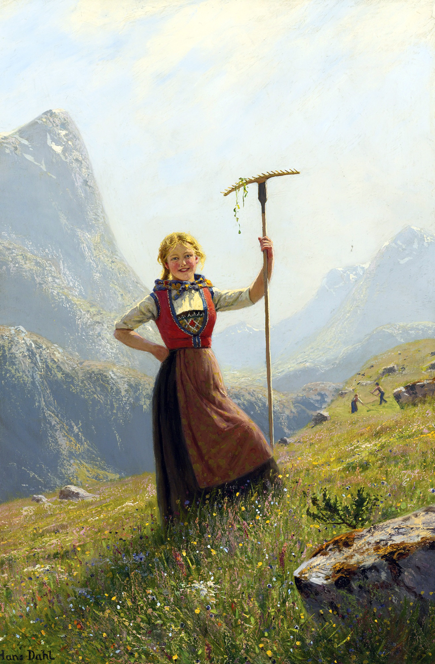 A summer day in the mountains by Hans Dahl