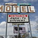 Vintage signage still up on closed motel on Gateway Boulevard.