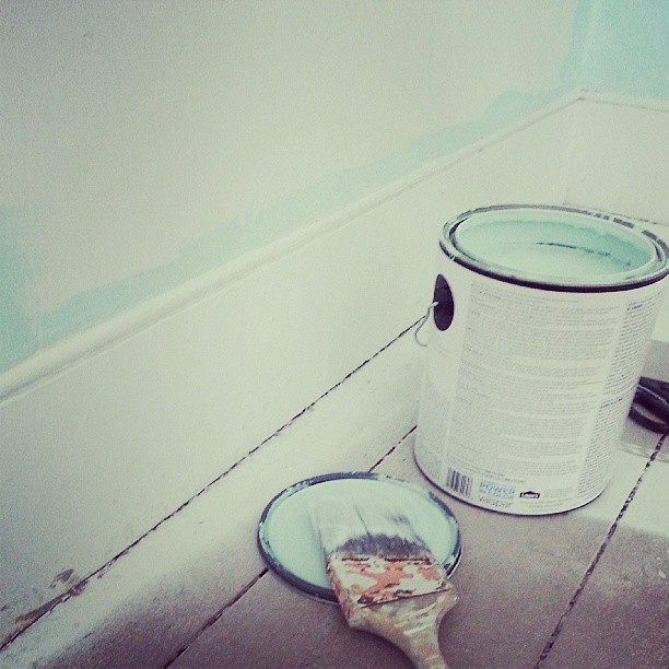 #painting the girl's room and listening to Ravi Zacharias.