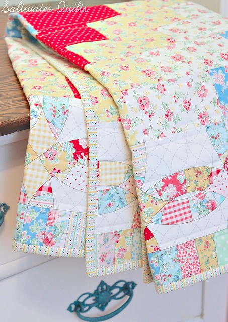 Simple Baby Quilt | Stair Steppin' Baby | © Saltwater Quilts 2013