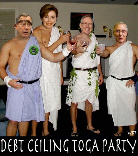 DEBT CEILING TOGA PARTY by WilliamBanzai7/Colonel Flick