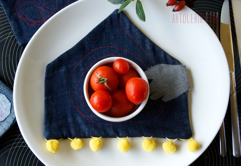 tomatoes and table setting