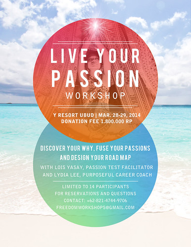 Live Your Passion Workshop Poster