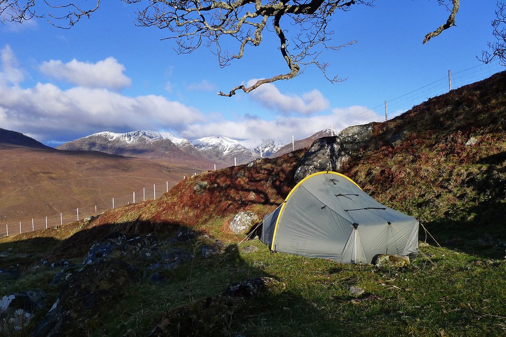 Camping above Coire Doe