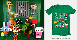 Do Not Feed! T-shirt/Lego instructions concept