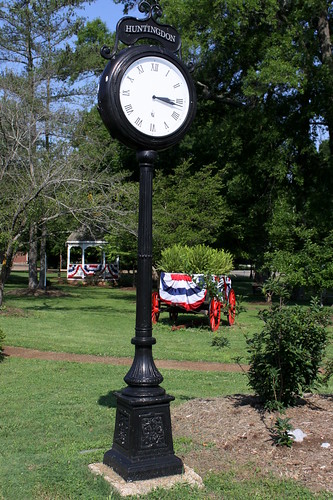 Scenes from Thomas Park: Clock - Huntingdon, TN