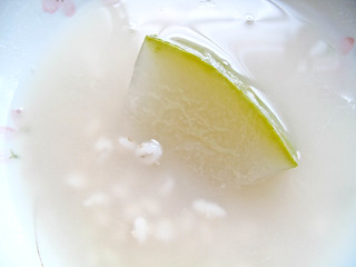 IMG_1679 冬瓜薏米糖水, winter melon and barley sweet soup