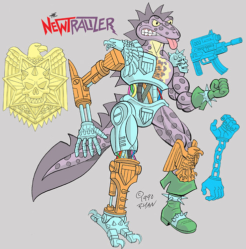 The Original "NEWTRALIZER" .. rejected TMNT Figure design by RYAN BROWN (( 1990 )) [[ Courtesy of R B ]]