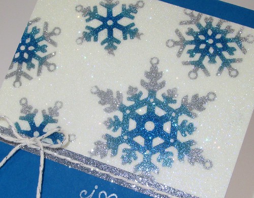 Glitter Snowflakes Card 2