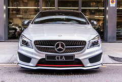 Mercedes-Benz CLA 250 Sport AMG - Carbon Edition- 211 c.v - Plata Polar- Piel Red Cut - Exclusive AMG
