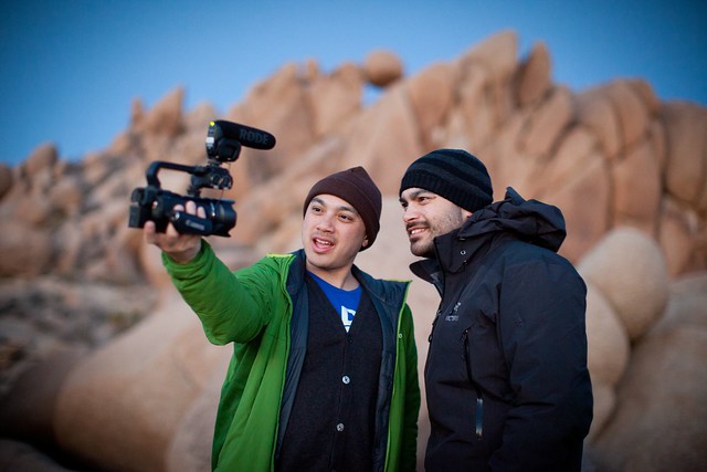 Manfrotto Be Free Tripod ad shoot BTS - Joshua Tree BTS The Bui Brothers