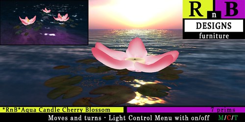 Cherry Blossom Floating Candle _RnB_