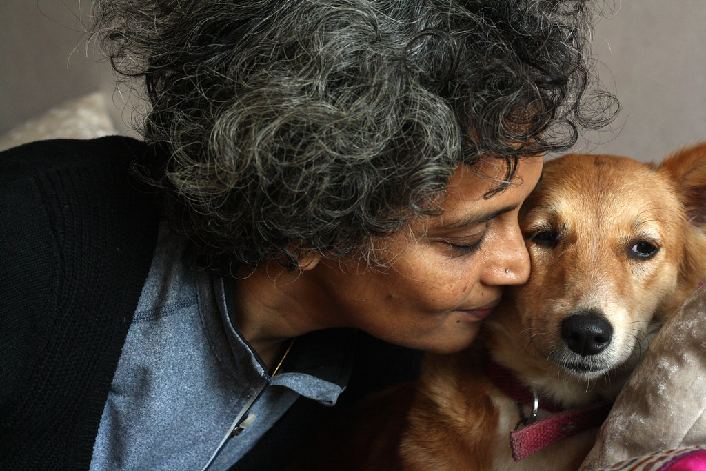 City Sighting – Arundhati Roy, Somewhere in Delhi