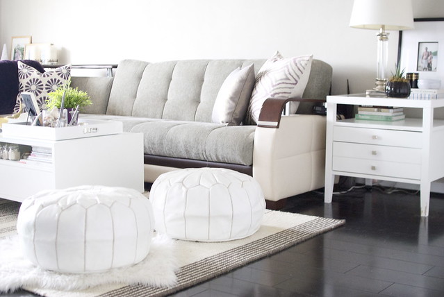 gray and white home, living room decor, interior design, home decor, blog