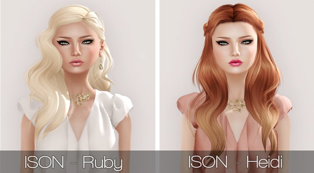 Hair Fair 2013 - ISON - Ruby (Lighht Tones) & ISON - Heidi( Reds)
