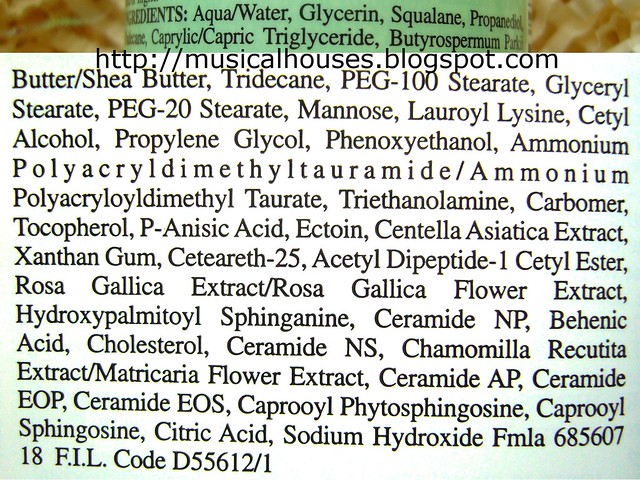 Kiehls Skin Rescuer ingredients list w