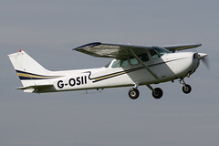 G-OSII - 1976 build Cessna 172N Skyhawk, departing from Runway 09L at Barton
